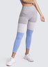 the keeper SET full length legging & crop colour block Blue
